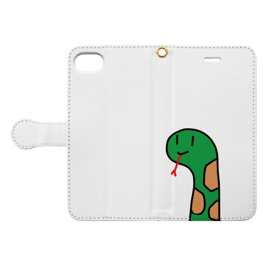 ノノSHOPのあなこんださん Book-Style Smartphone Case:Opened (outside)