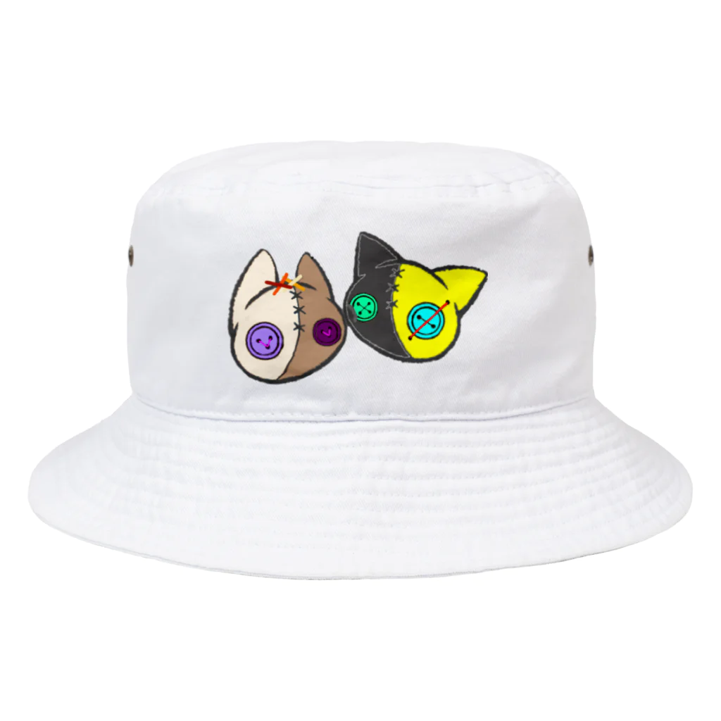 かがり思考作成場の【つむぎはぎシリーズ】トラとウマ Bucket Hat