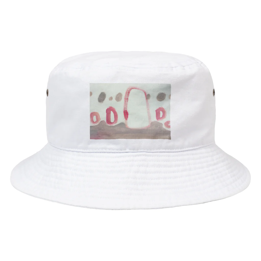 ハチワレと茶トラのももいろポンポン Bucket Hat
