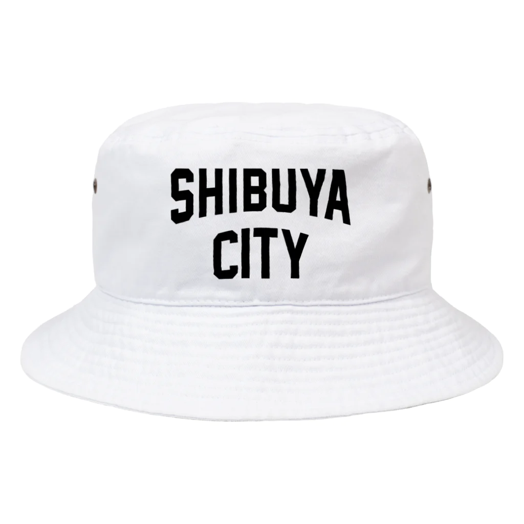 JIMOTOE Wear Local Japanの渋谷区 SHIBUYA WARD ロゴブラック Bucket Hat