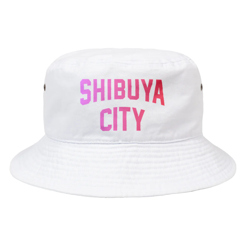 JIMOTOE Wear Local Japanの渋谷区 SHIBUYA WARD ロゴピンク Bucket Hat