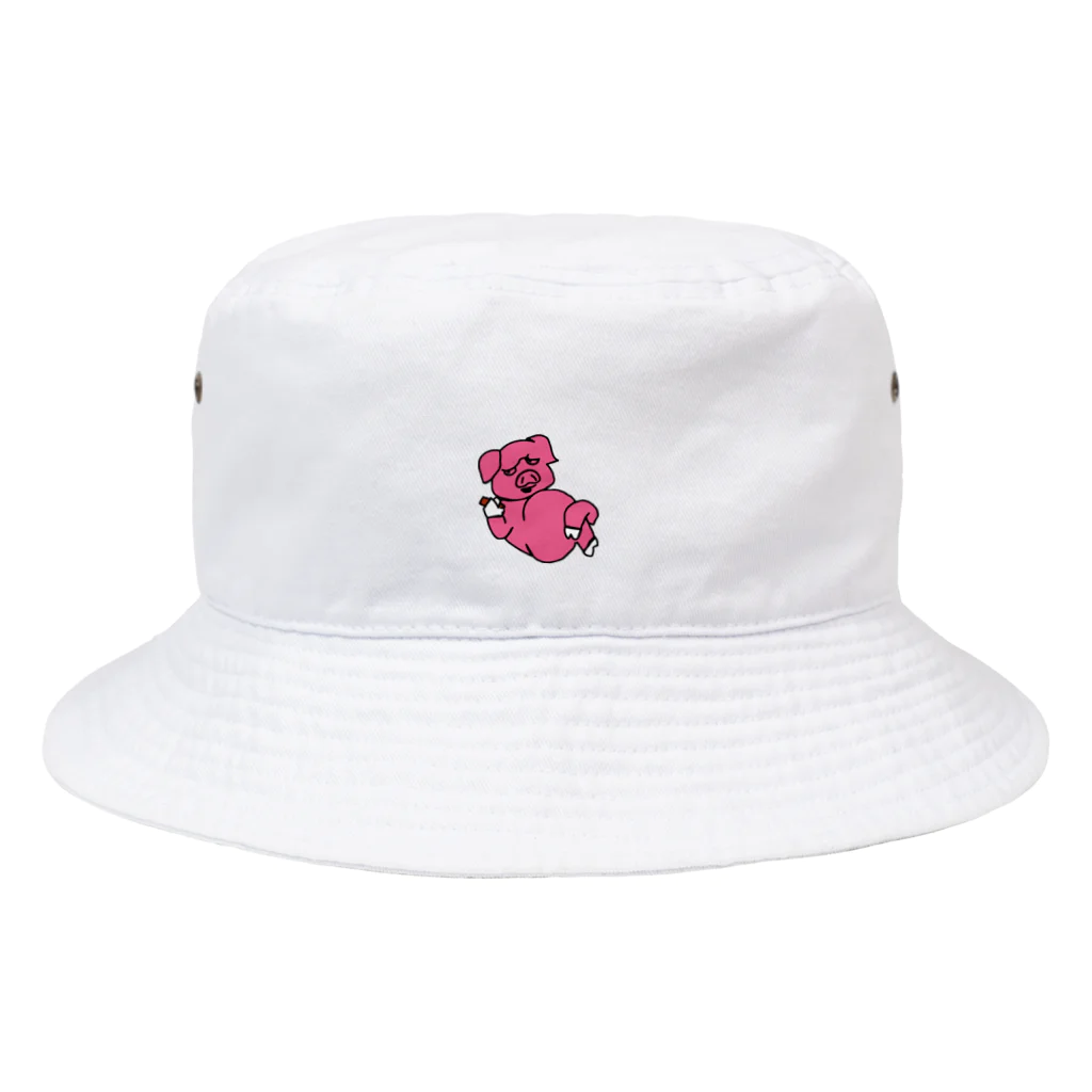 西口やきとんのsmoker babe Bucket Hat