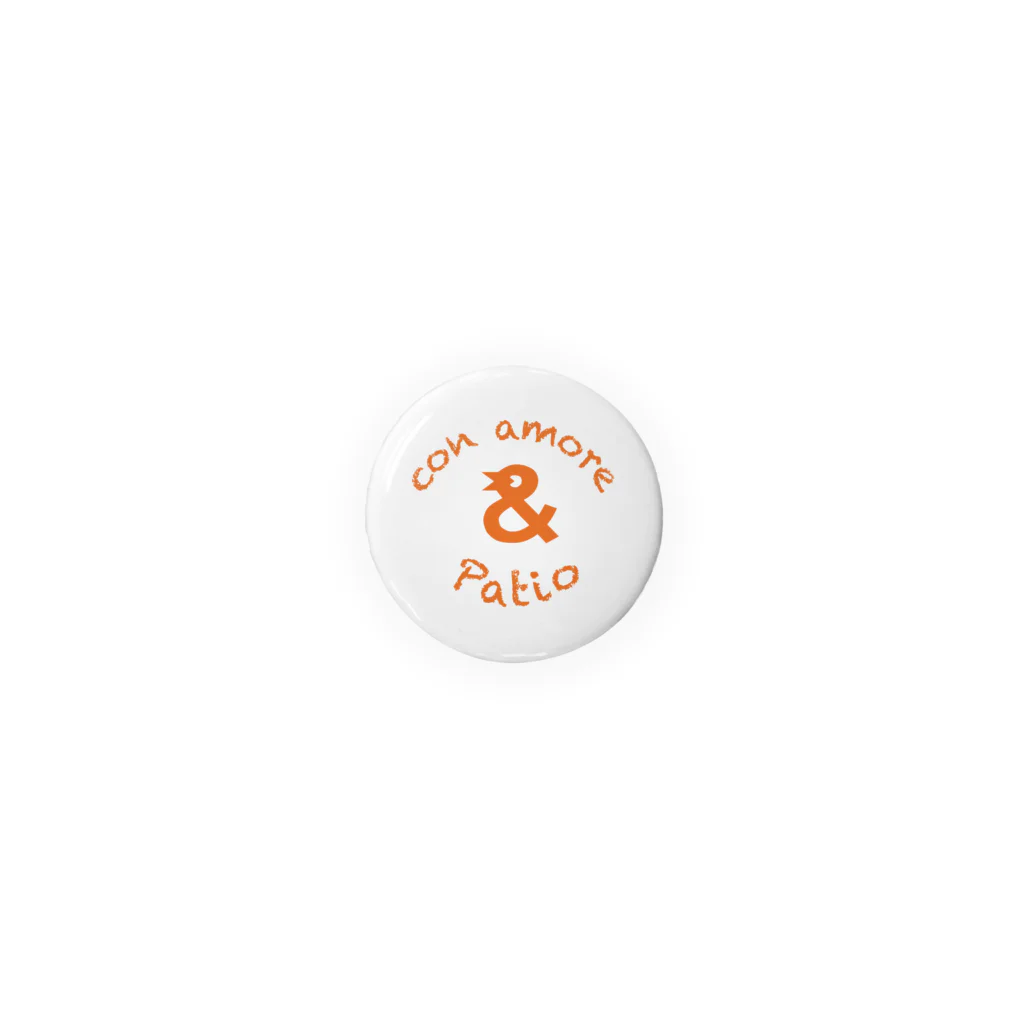 con amoreのcon amoreロゴ大 Tin Badge