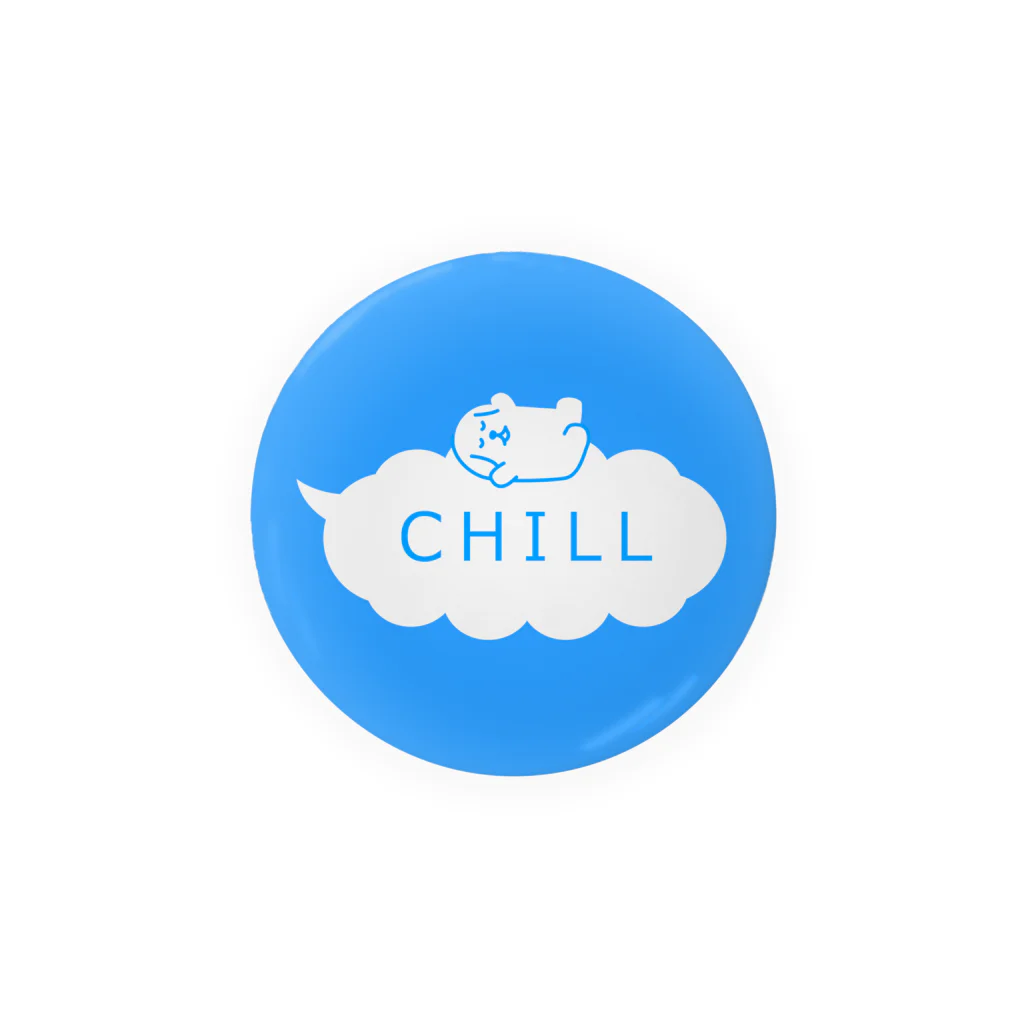 ふきだしいぬのふきだしちびいぬ【CHILL】 Tin Badge