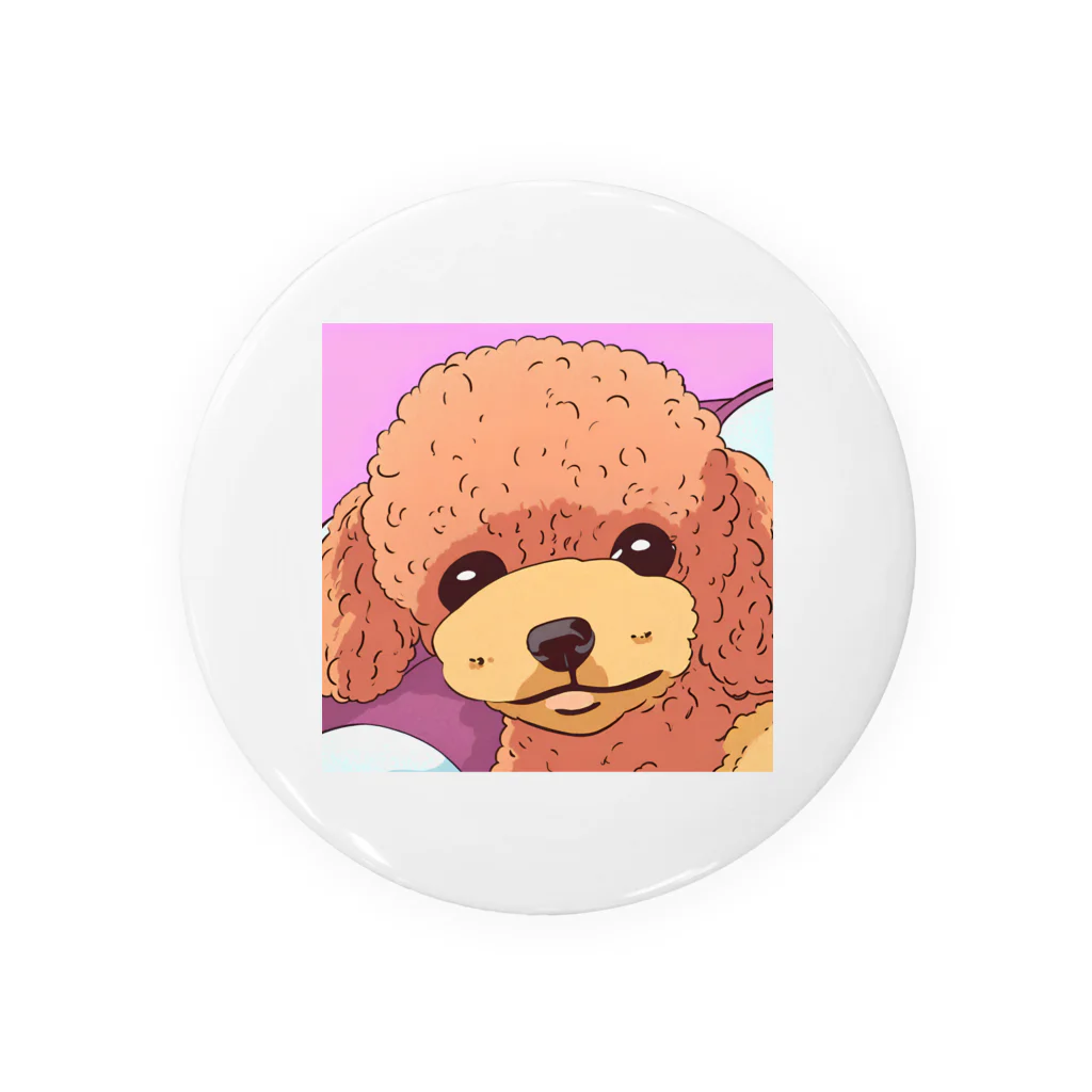 トイプードルイラスト2 Tin Badge by moco・moco ( moco-_-moco ) ∞ SUZURI