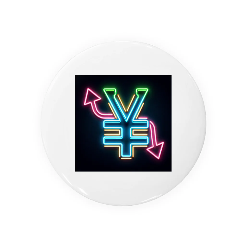 ©Happy Autism Japanの円高円安 Tin Badge