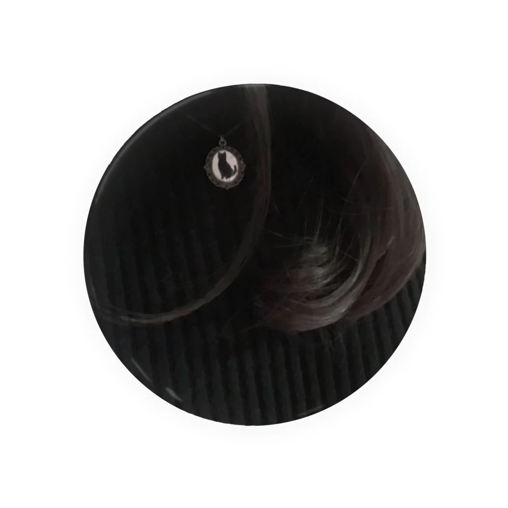 akiko_noayaの毛卷黒猫 Tin Badge