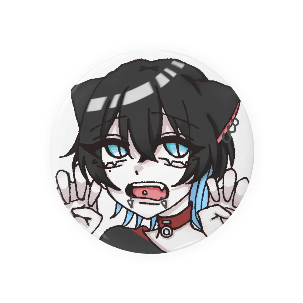 地雷子ﾁｬﾝのにゃん🐈‍⬛ Tin Badge