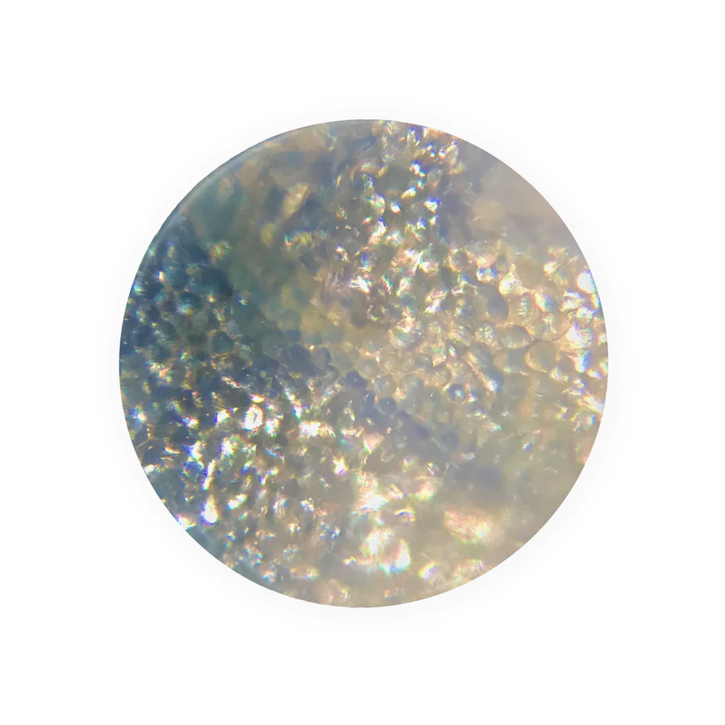 microplanets 顕微鏡アートを身につけるの顕微鏡で観察したデルフィニウムの花びら Tin Badge