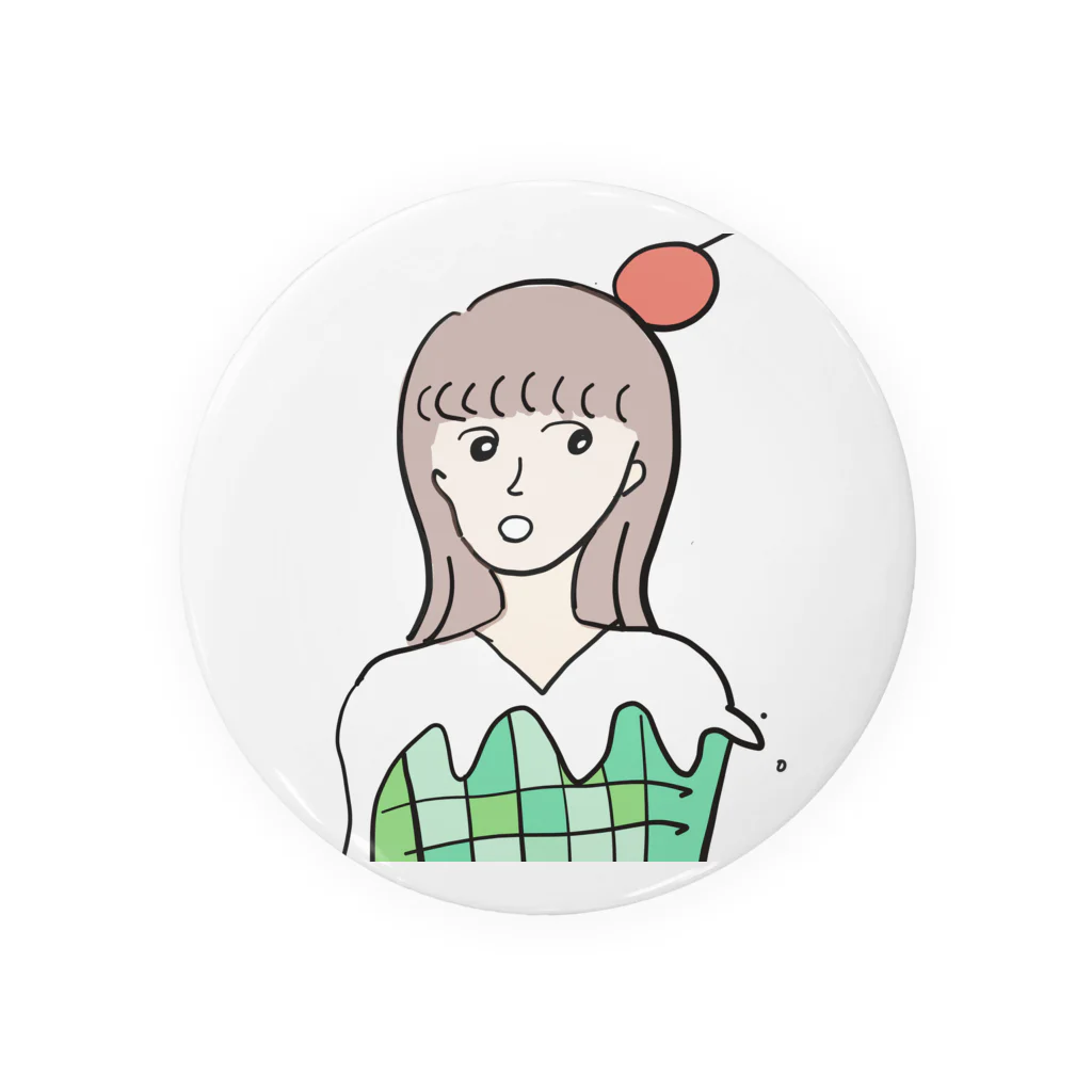 ポケットにケチャップのメロンソーダガノミタイナ Tin Badge