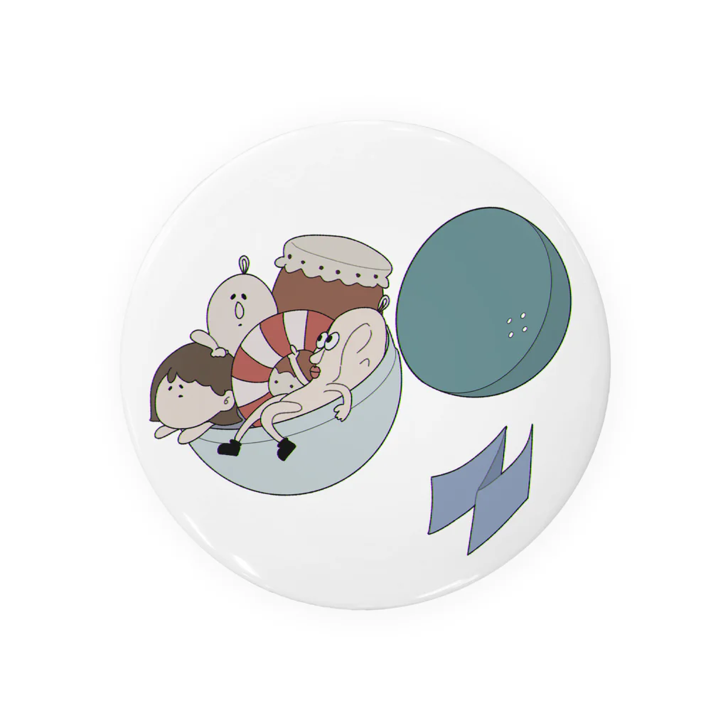 眠みの集合ガチャ Tin Badge
