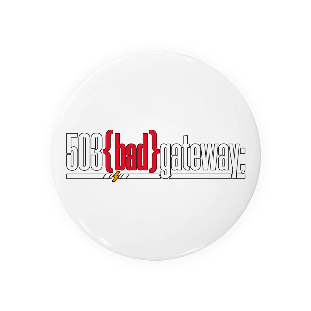伊達 五十嵐🍣VTuber ヘヴィメタルバンド "503 bad gateway"の503 bad gatewayロゴ Tin Badge