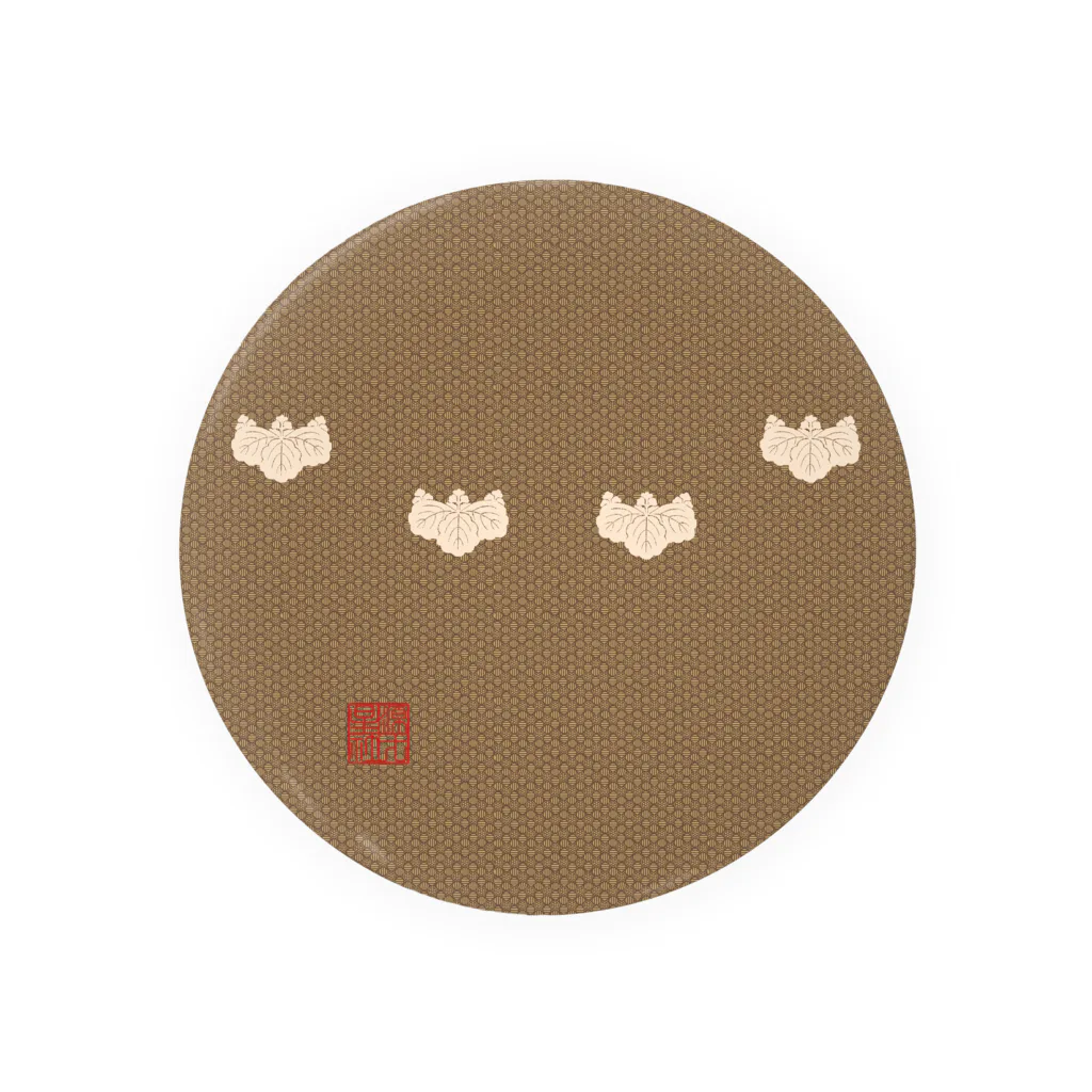Rigelの小文地桐紋付韋胴服柄 Tin Badge