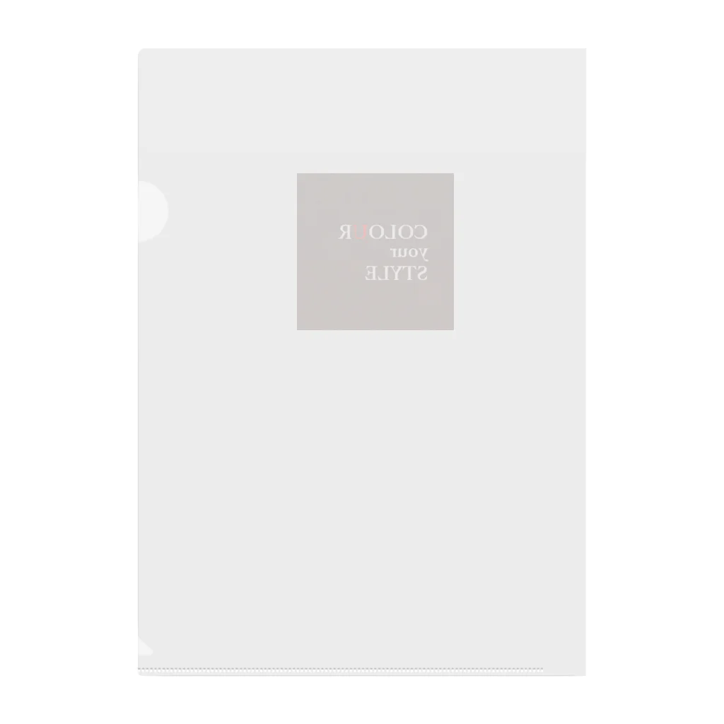COLOUR_your_STYLEのCOLOUR your STYLE２ Clear File Folder