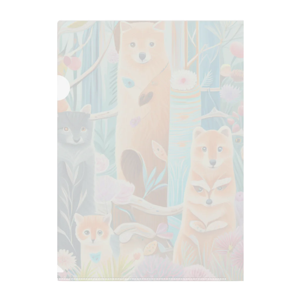 soramame1119の森の中の世界 Clear File Folder