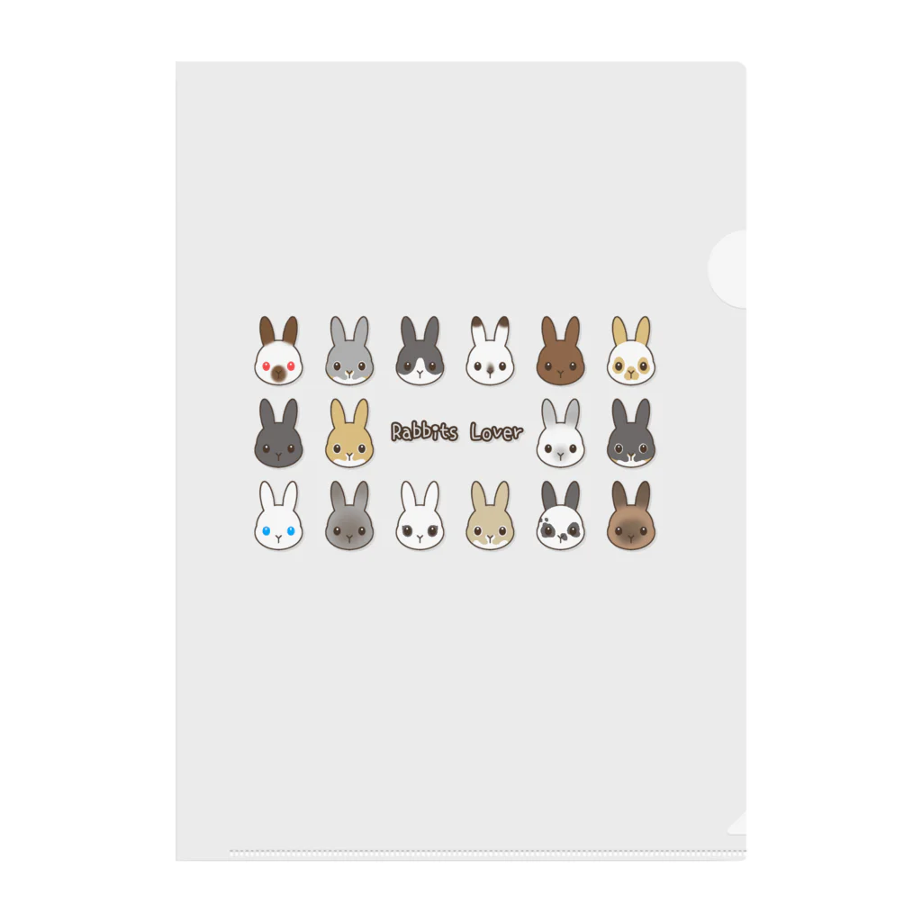 petitlapin_soraのRabbits Lover Clear File Folder
