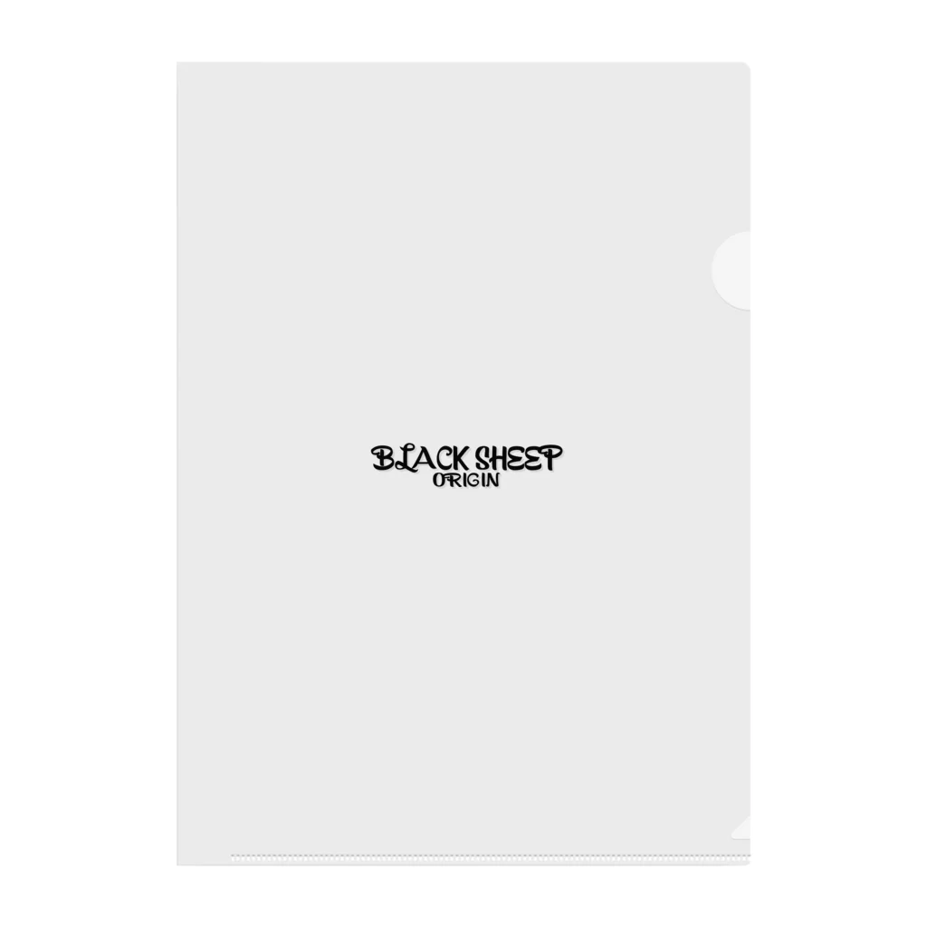 BLACK SHEEP ORIGIN SUZURI SHOPのBLACK SHEEP ORIGIN Clear File Folder