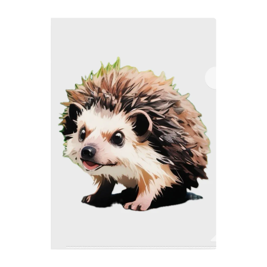 AQUAの可愛らしいハリネズミ🦔 Clear File Folder