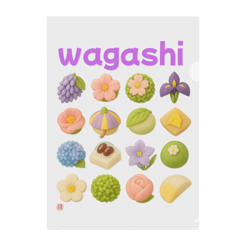 ChiemonoのWagashiちゃん Clear File Folder