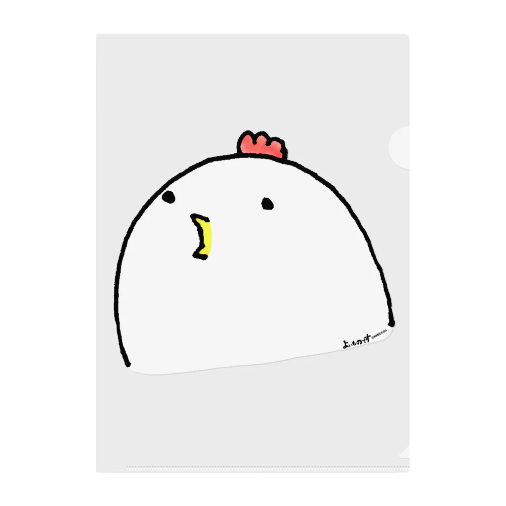 Cɐkeccooのよいものです-ぺこぺことり Clear File Folder
