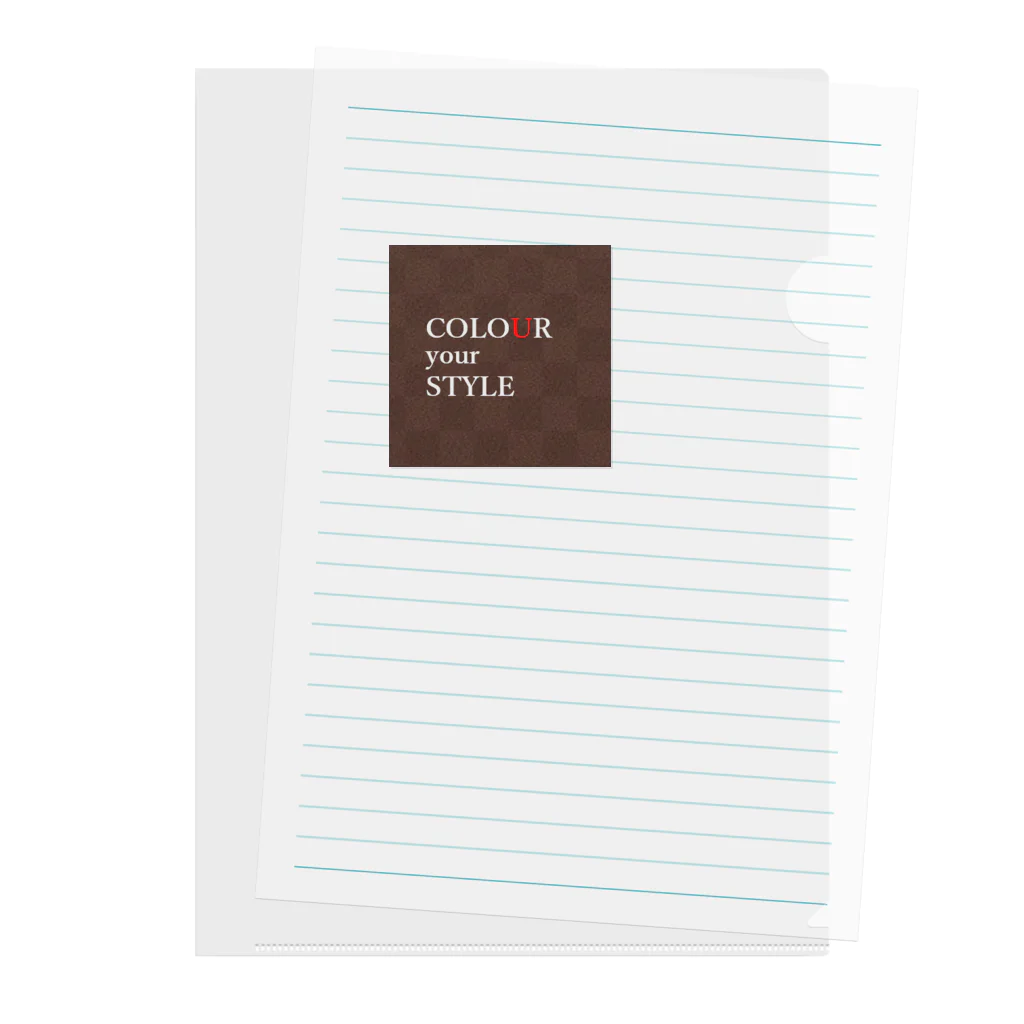 COLOUR_your_STYLEのCOLOUR your STYLE２ Clear File Folder