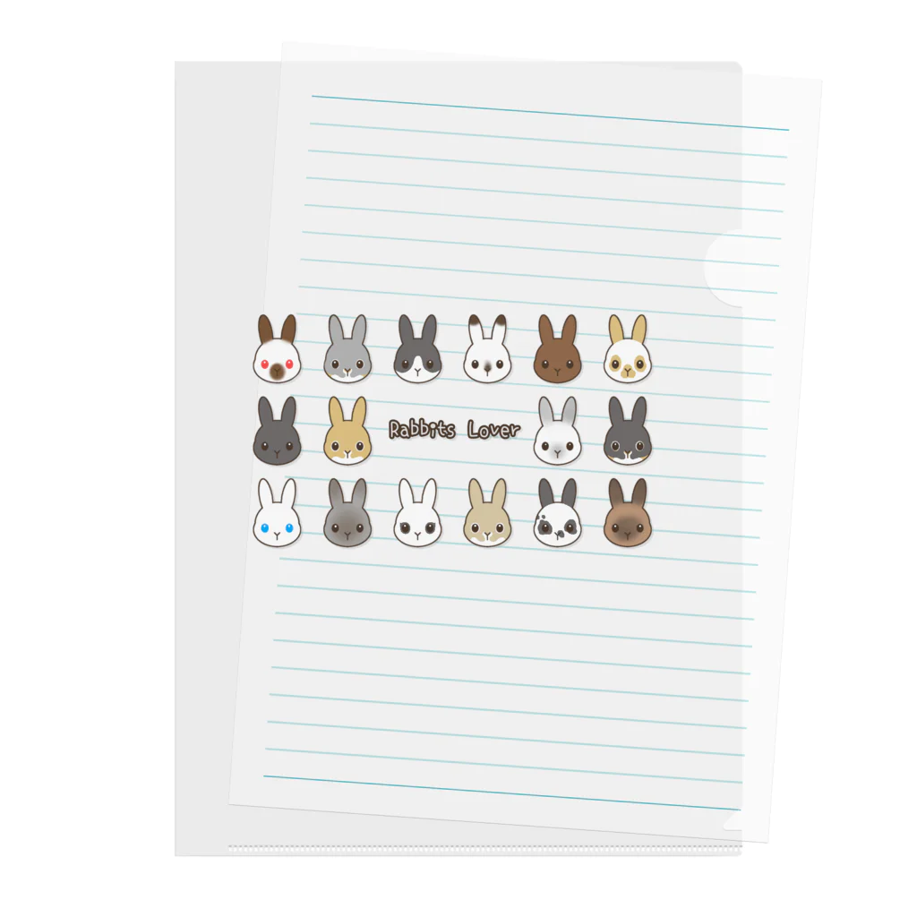 petitlapin_soraのRabbits Lover Clear File Folder