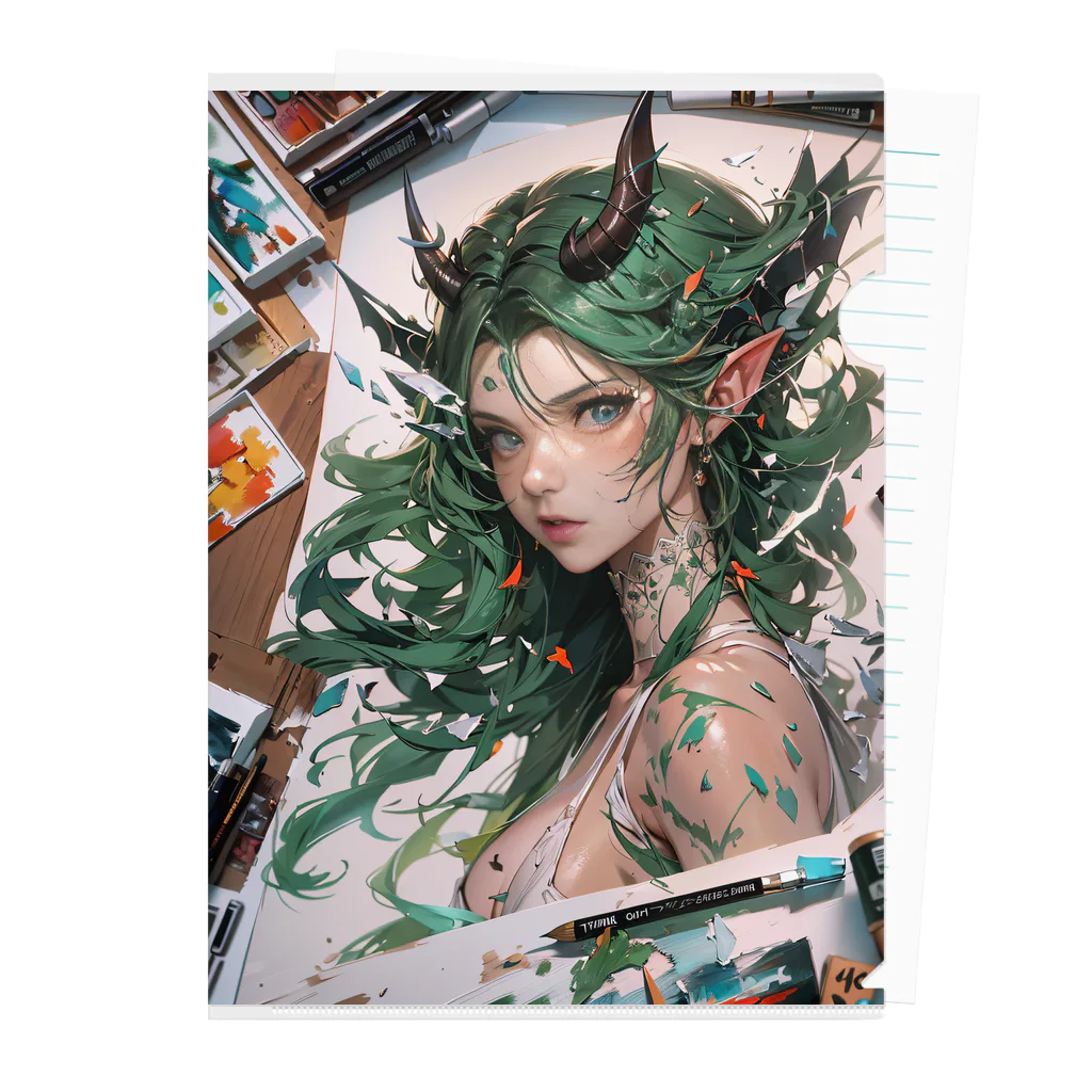 kohakuryuのsuccubus art Clear File Folder
