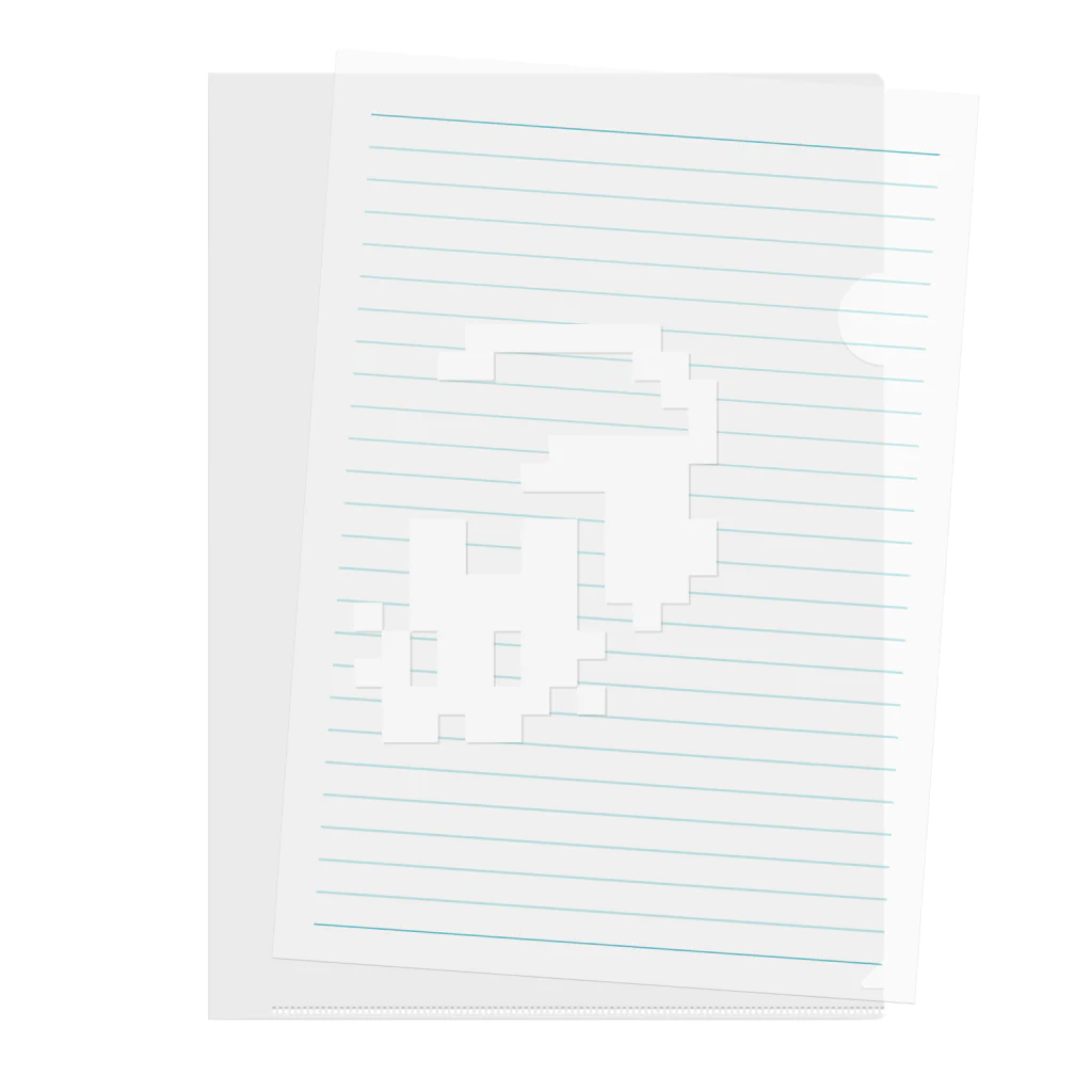 Sweet Tooth Chimeraのドット白ネコシリーズ Clear File Folder