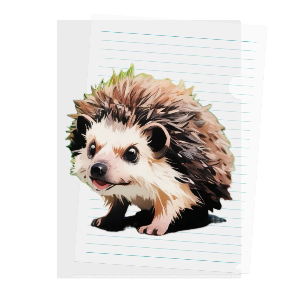 AQUAの可愛らしいハリネズミ🦔 Clear File Folder