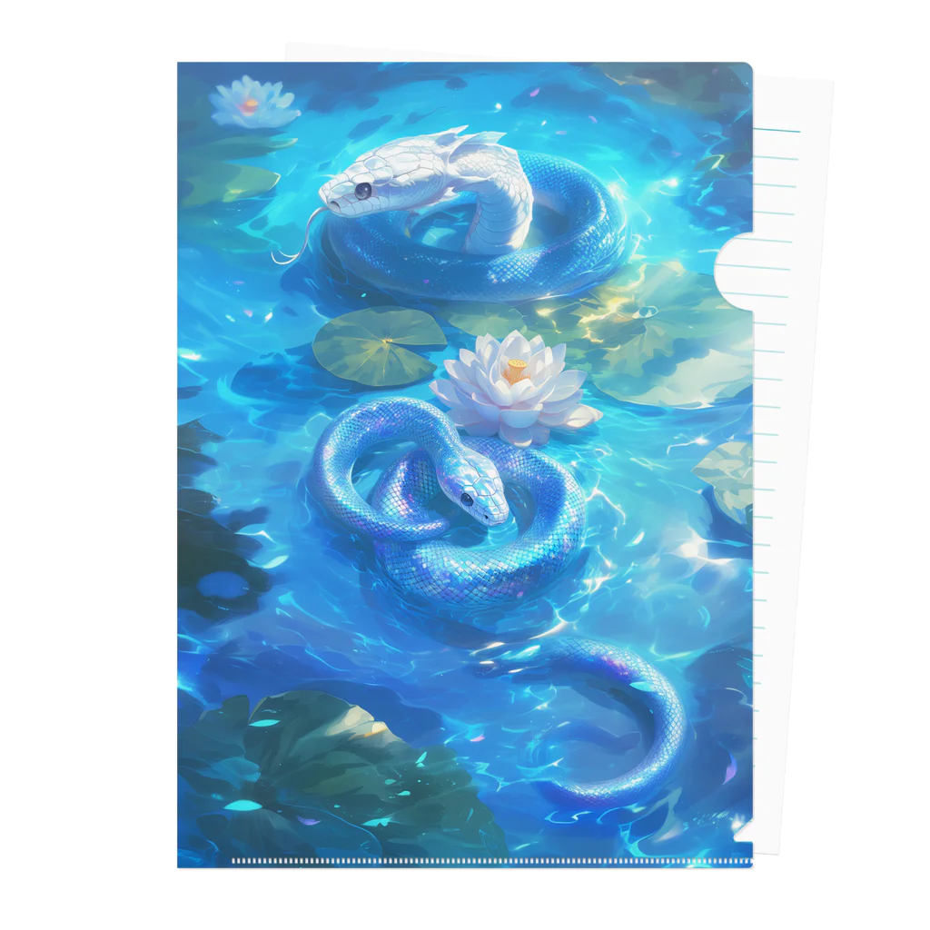蛇印-JAIN-の財運アップ蛇グッズ🐍 Clear File Folder