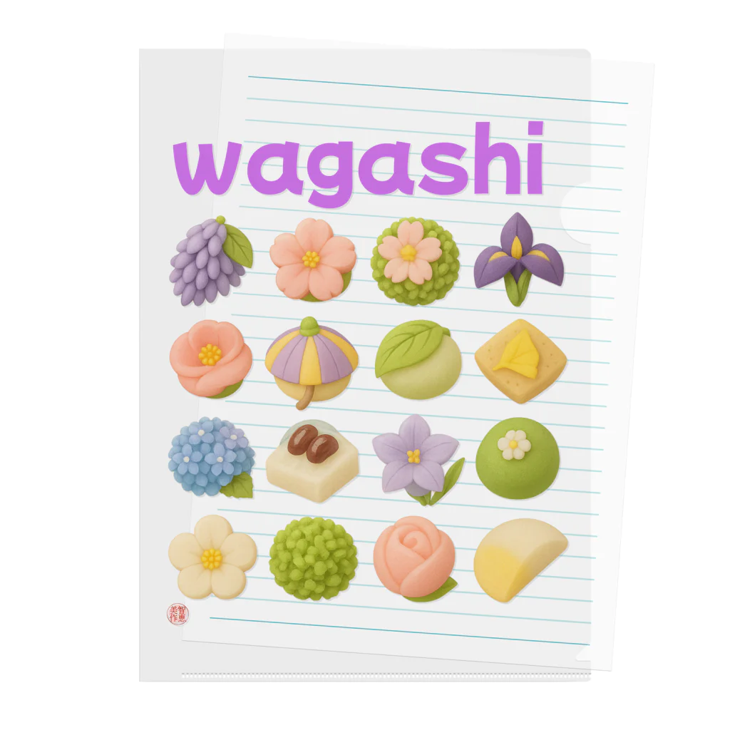 ChiemonoのWagashiちゃん Clear File Folder