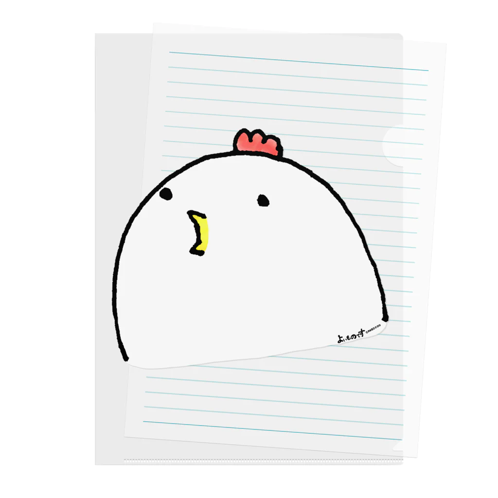 Cɐkeccooのよいものです-ぺこぺことり Clear File Folder