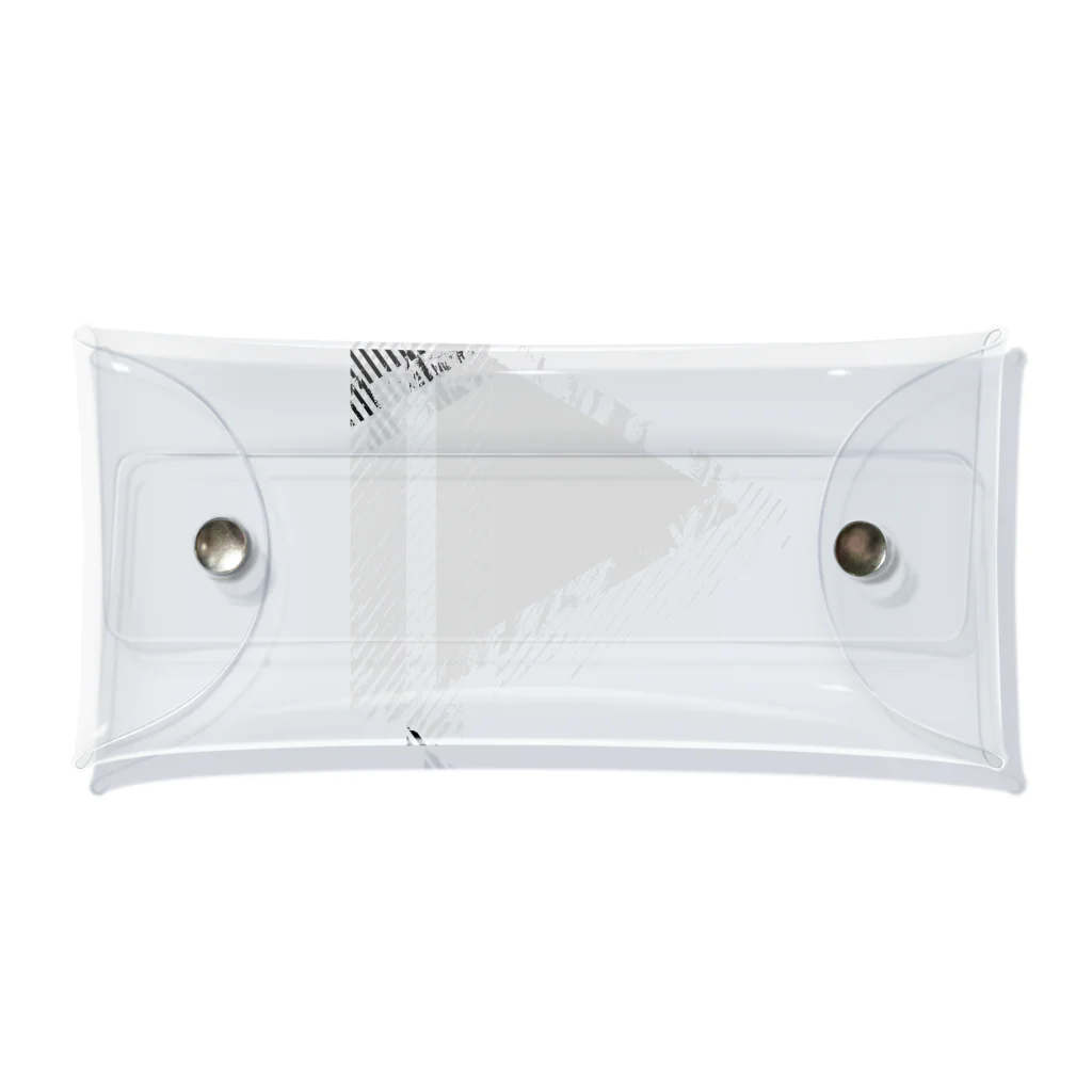 #FFFFFFの逆三角形ロゴマーク Clear Multipurpose Case