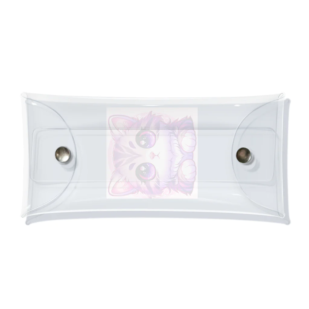 TOM24の些細な事でも興味津々アメショー”モモちゃん” Clear Multipurpose Case