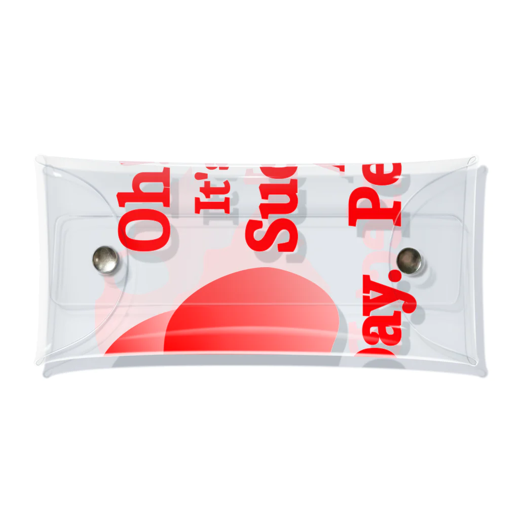 『Nothing Is Real』-- IN SUZURIのOh! It's Such A Perfectday.（赤） Clear Multipurpose Case