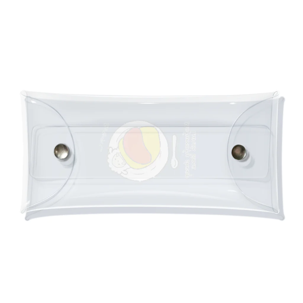 もふもふひつじ 憩いの広場のもふもふひつじ ランチタイム Clear Multipurpose Case