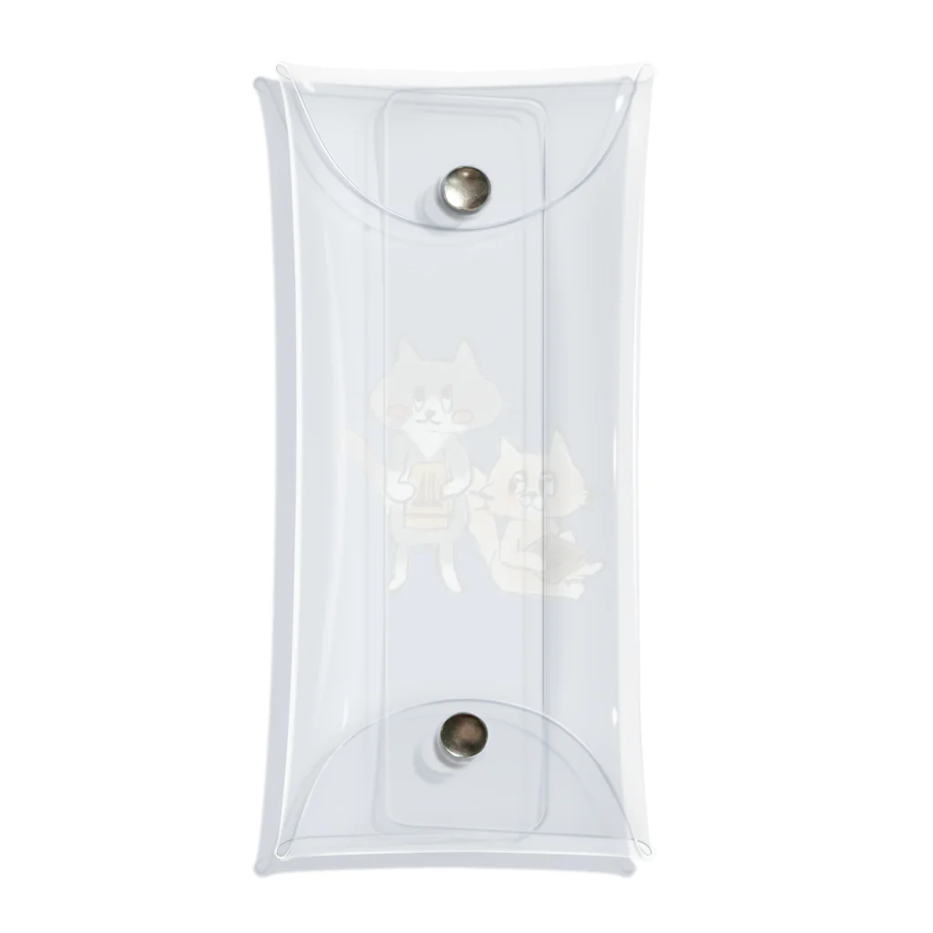 くつしたねこのかりんばにゃんこ Clear Multipurpose Case