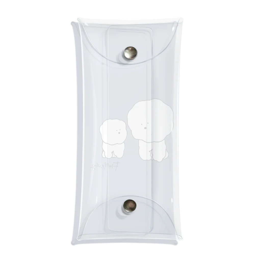 fluffy.dogのもふもふ Clear Multipurpose Case