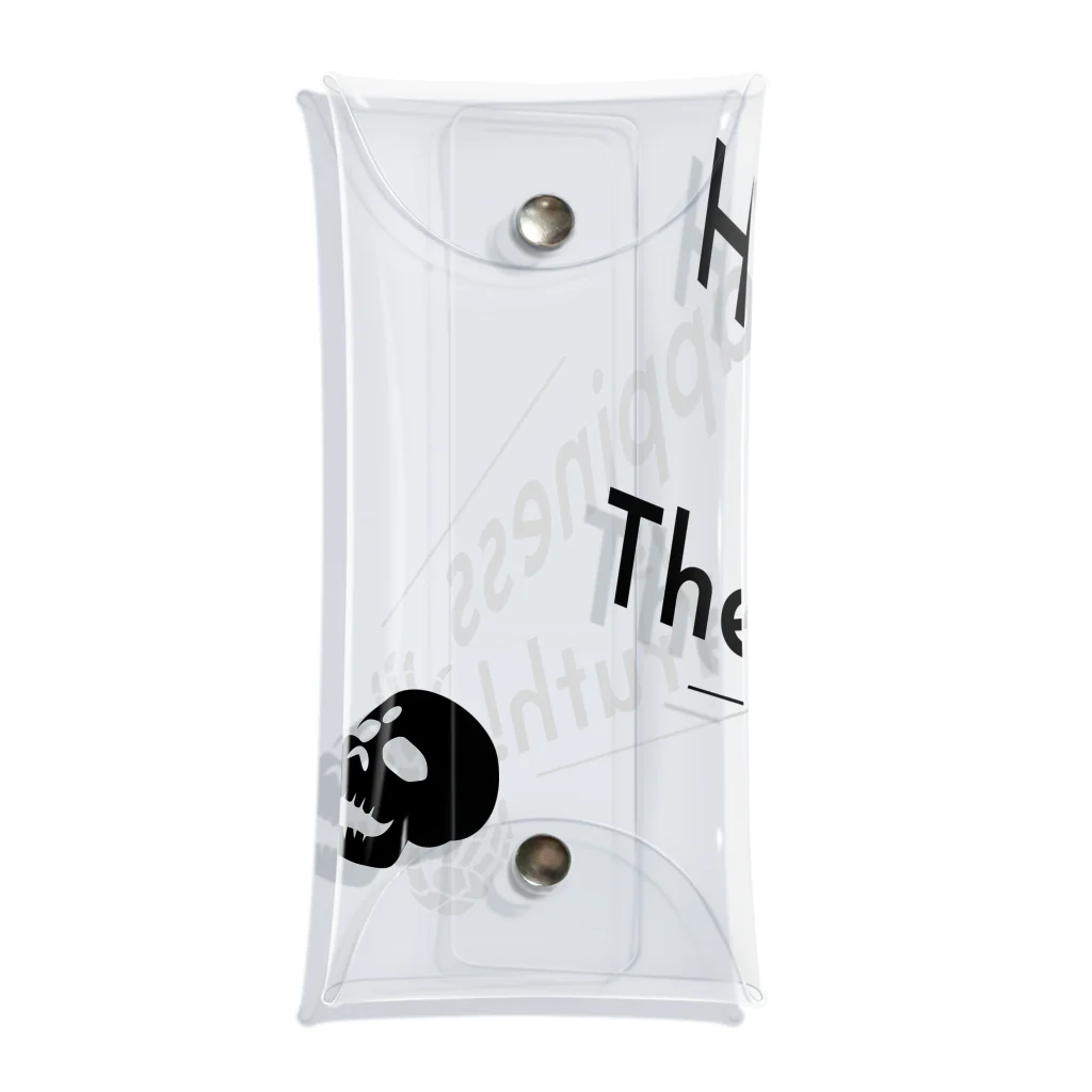 『Nothing Is Real』-- IN SUZURIのHappiness Is The Truth!（黒） Clear Multipurpose Case