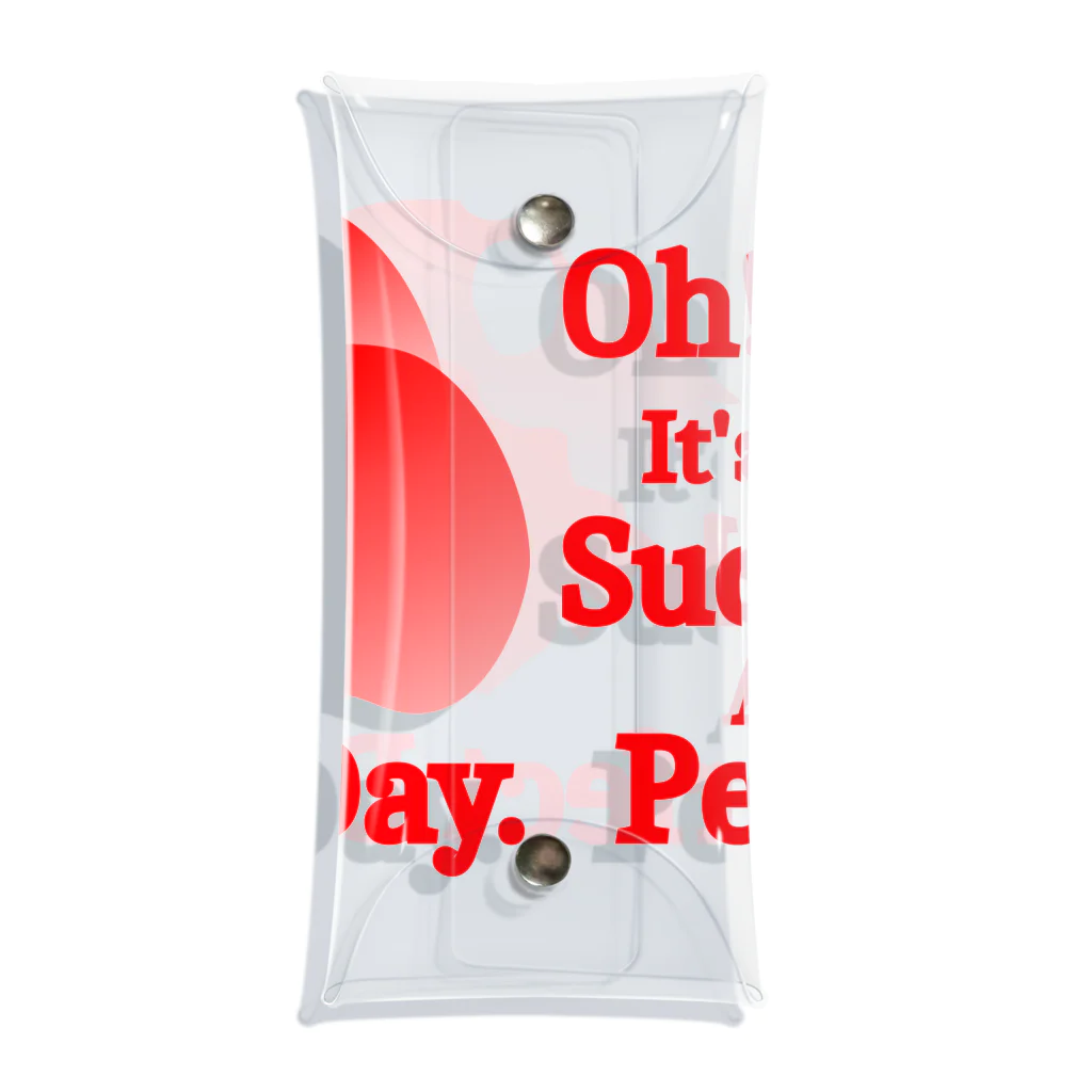 『Nothing Is Real』-- IN SUZURIのOh! It's Such A Perfectday.（赤） Clear Multipurpose Case