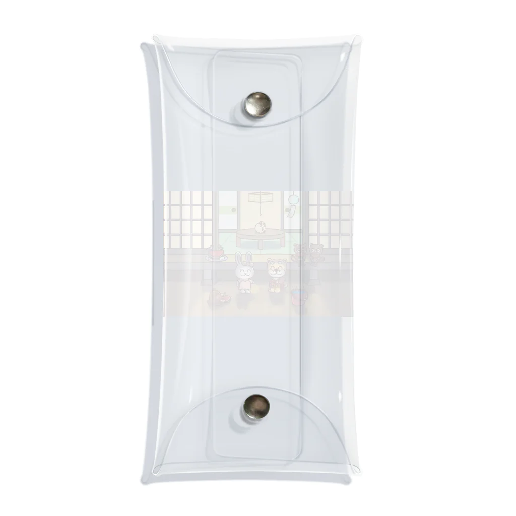 しばうさ.netの8月🎇夏の夜の縁側でのひととき🍉🎐 Clear Multipurpose Case