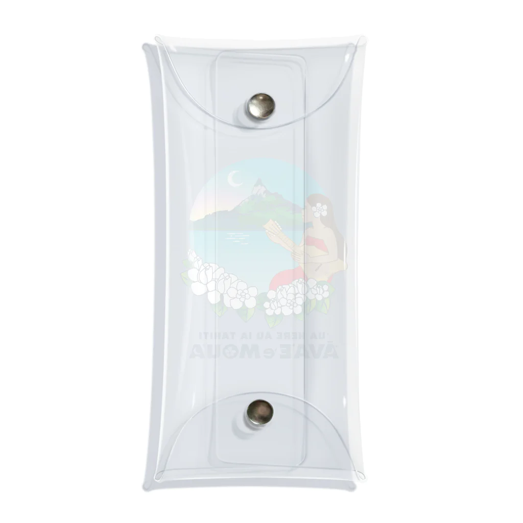 ‘ĀVA’E ‘e MOU’A 　　　　(アヴァエモウア)の`ĀVA’E `e MOU’A(アヴァエモウア) ：ロゴ Clear Multipurpose Case