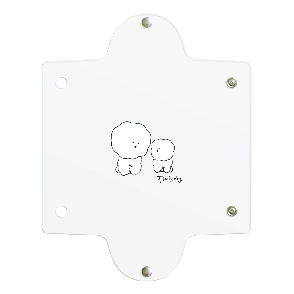 fluffy.dogのもふもふ Clear Multipurpose Case