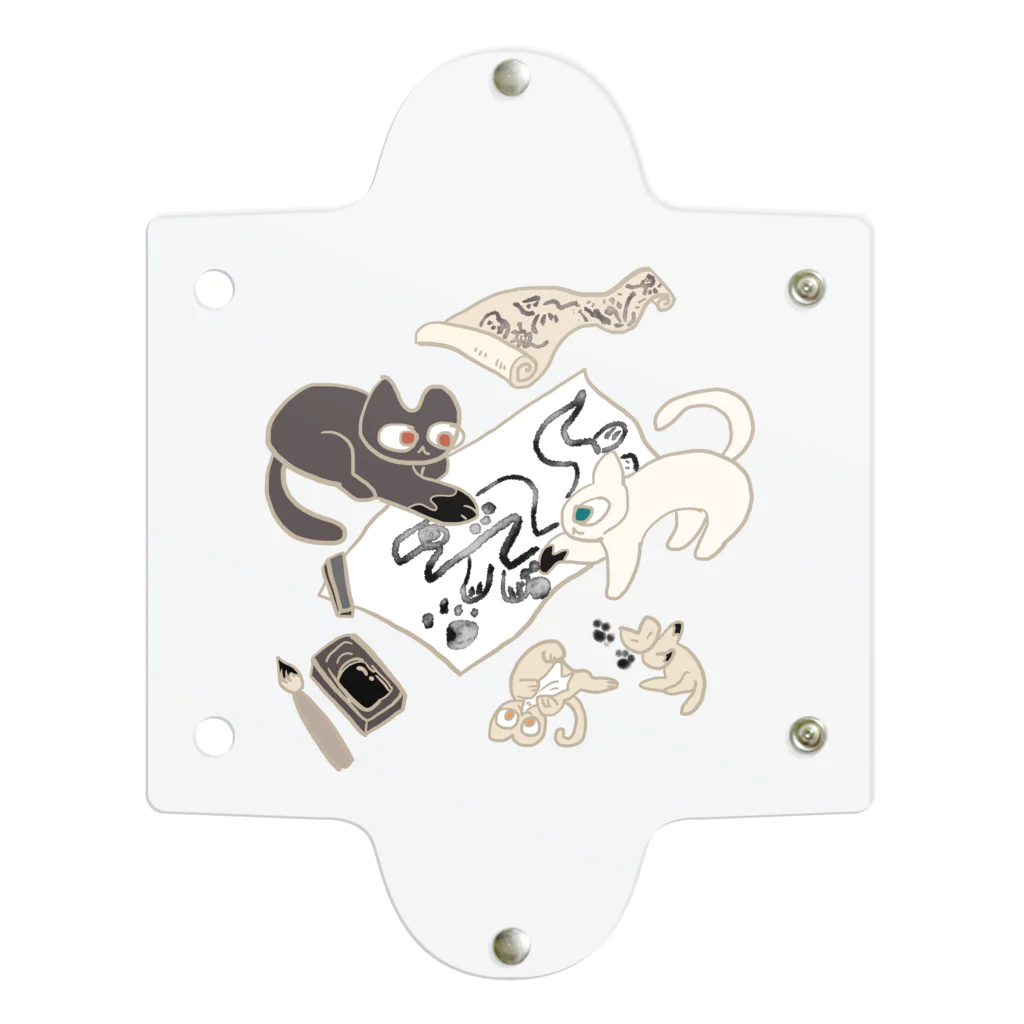 ボブテイルねこ画商の猫と諺・蛇足 Clear Multipurpose Case