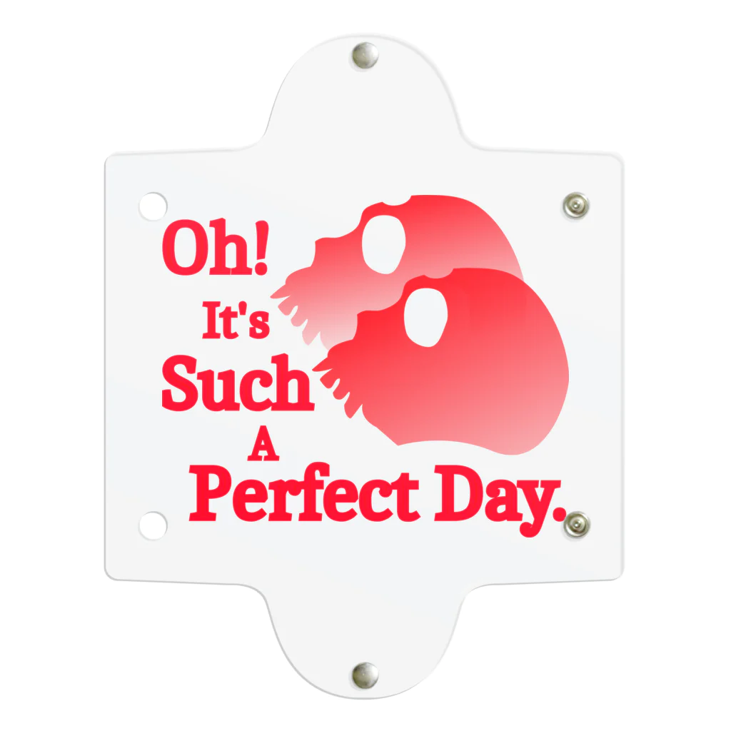 『Nothing Is Real』-- IN SUZURIのOh! It's Such A Perfectday.（赤） Clear Multipurpose Case