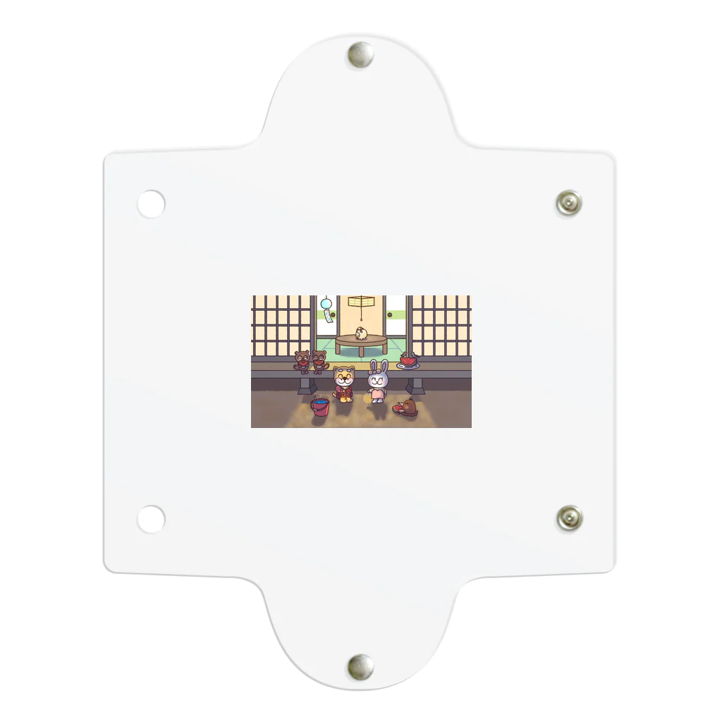 しばうさ.netの8月🎇夏の夜の縁側でのひととき🍉🎐 Clear Multipurpose Case