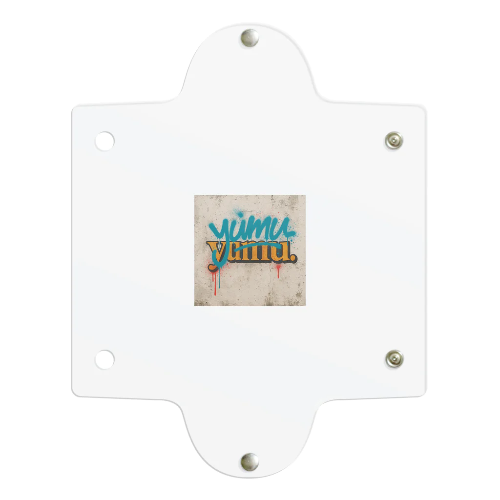 yumu.の“Graffiti Classic yumu.” ロゴアート Clear Multipurpose Case