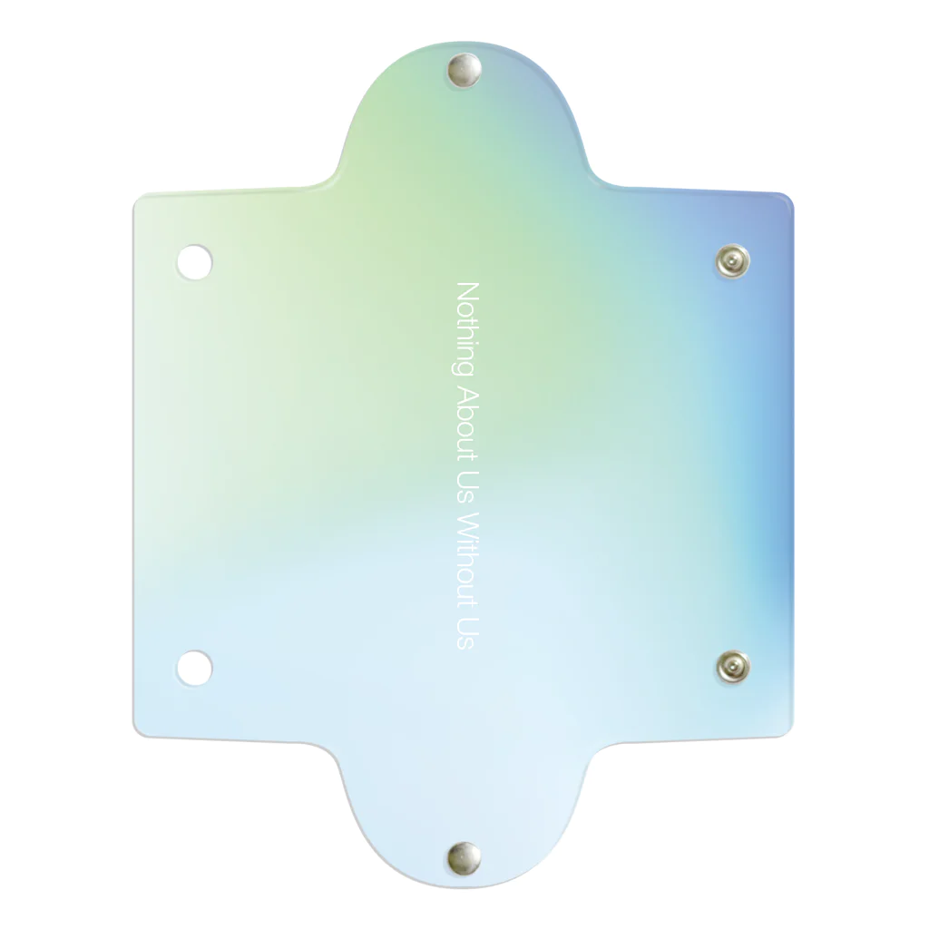 Pulmo（プルモ)の【gradation_04】Nothing About Us Without Us  Clear Multipurpose Case