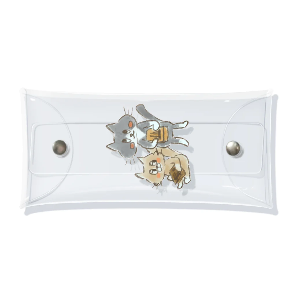 くつしたねこのかりんばにゃんこ Clear Multipurpose Case