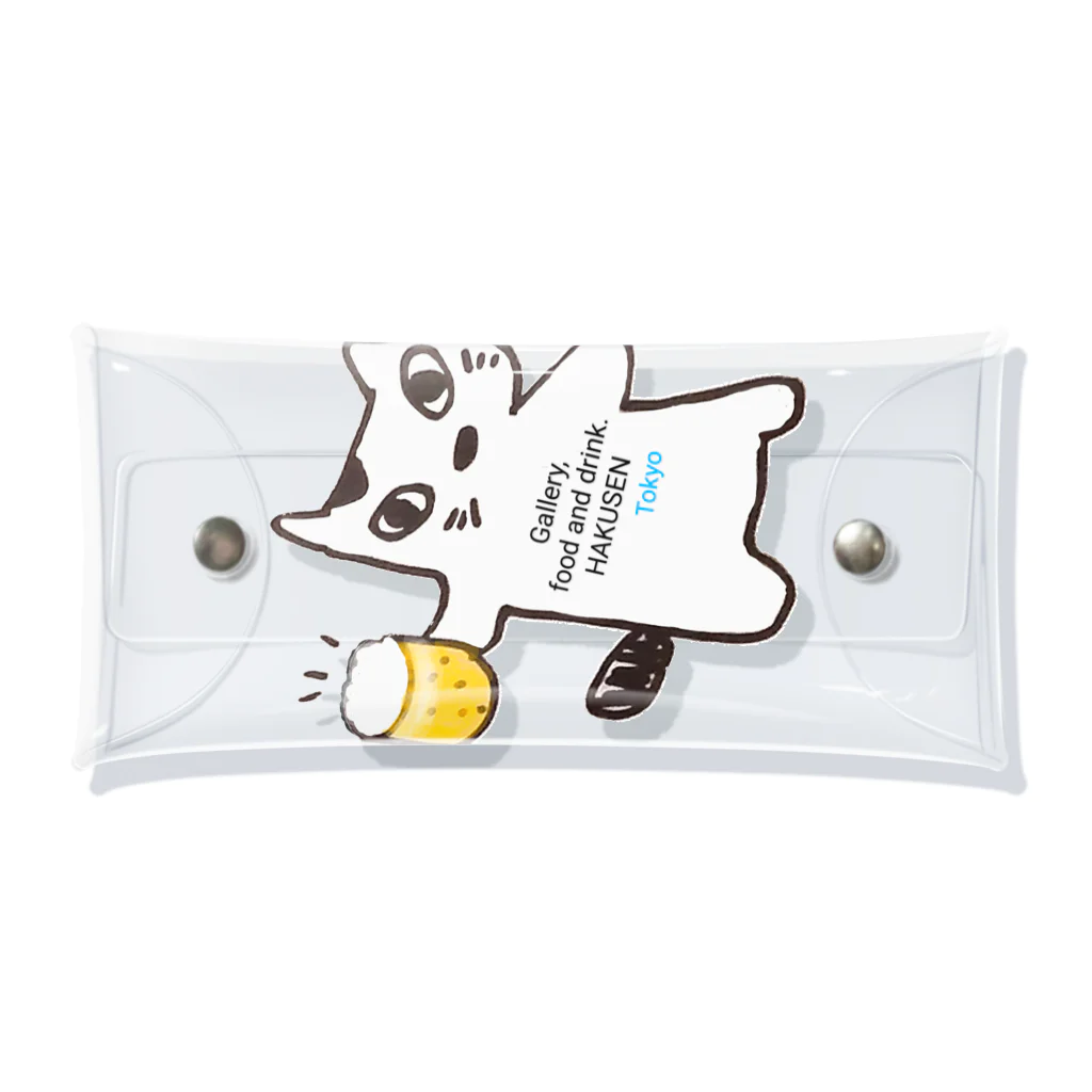 ギャラリーとお料理とお酒　はくせんのにゃんたろ第三弾 Clear Multipurpose Case